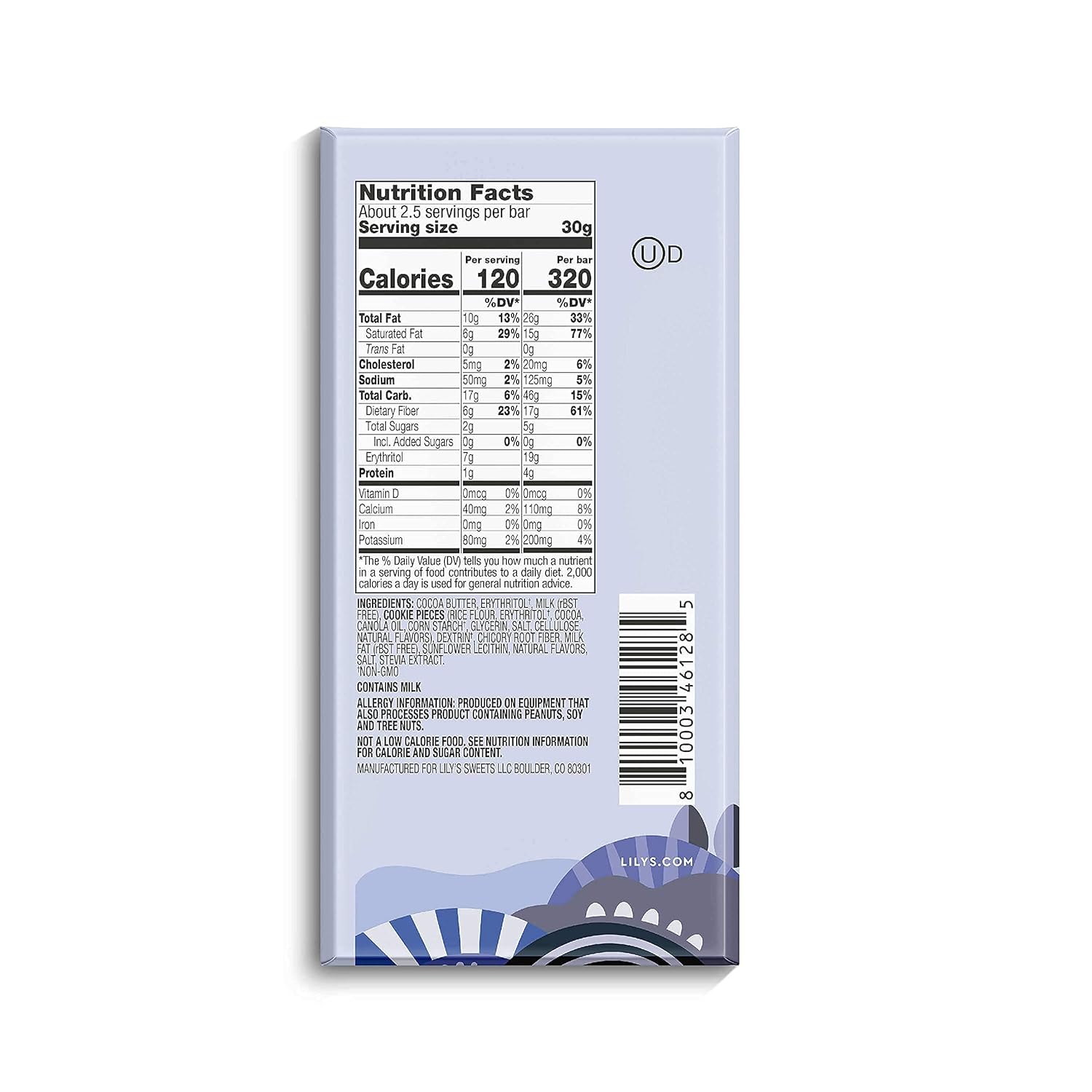 White Chocolate Style Bar Variety Pack 2.8 Ounce 6 Pack T55400
