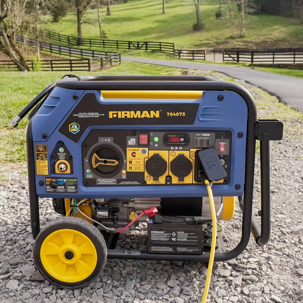 Tri-Fuel 5000/4000 Watts 120/240 Electric Start Portable Generator with CO Alert P5814
