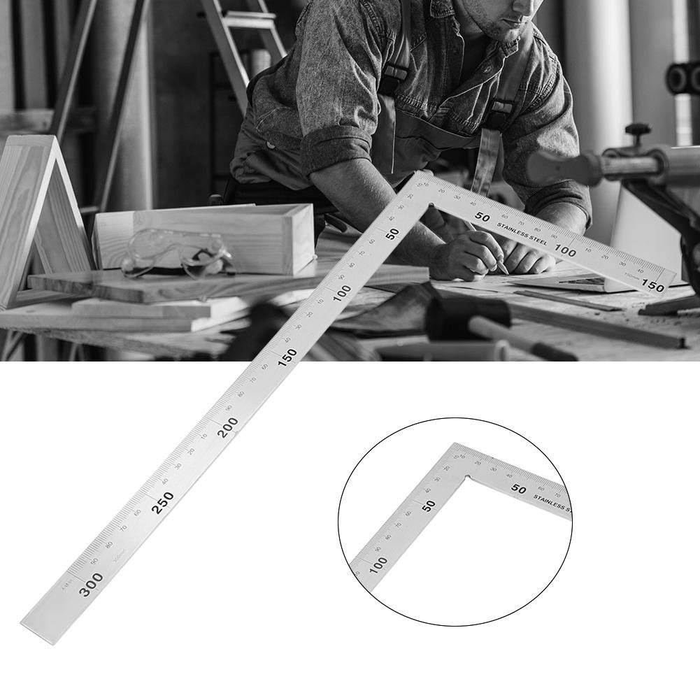 L-Shaped Stainless Steel 90 Degree Right Angle Square Ruler K3354