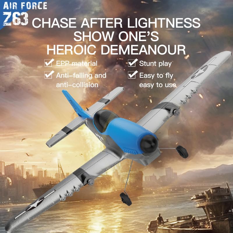 3 Channels RC Plane with 6-Axis Gyro A72910