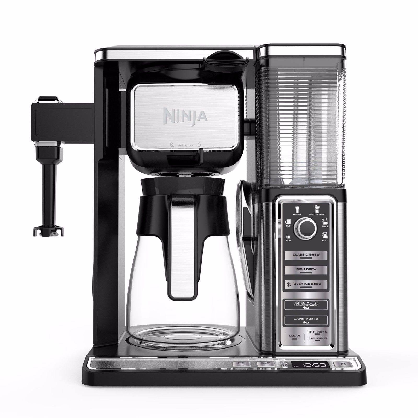 10-Cup Black Stainless Glass Carafe Coffee Brewer G1636