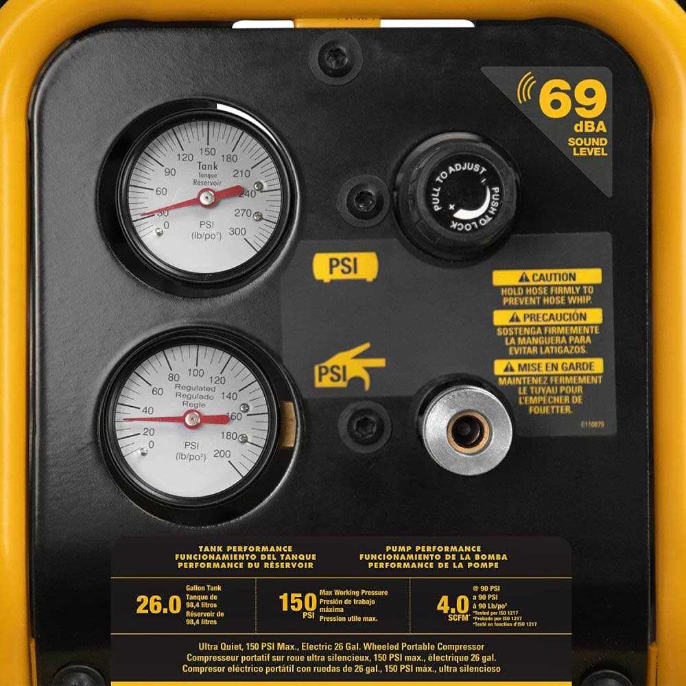 26-Gallon Vertical Ultra Quiet Air Compressor C1490