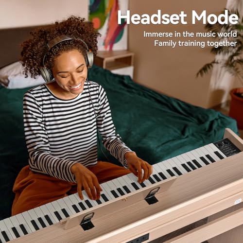 White 88 Key Weighted Digital Piano Keyboard H55392