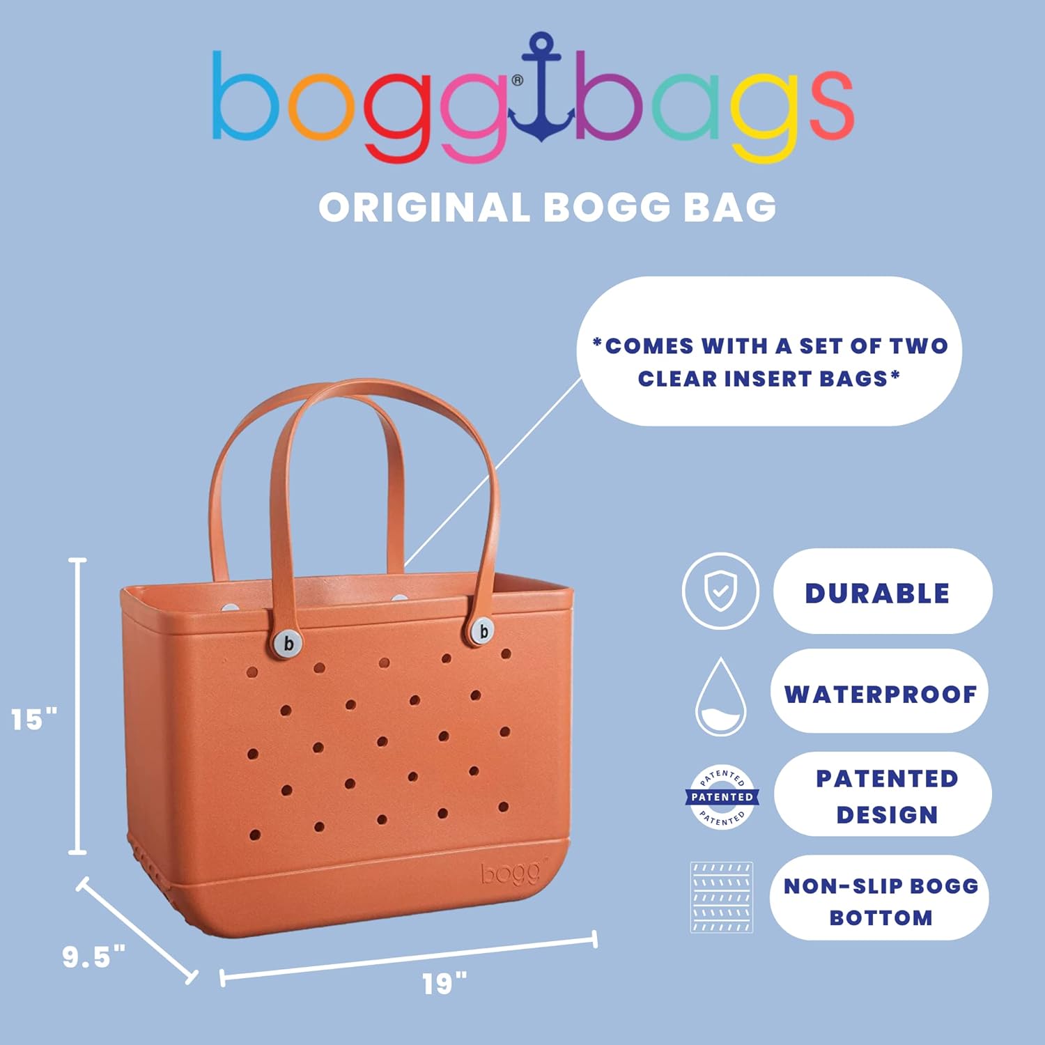 Waterproof Open Tote Bag 19x15x9.5 S907