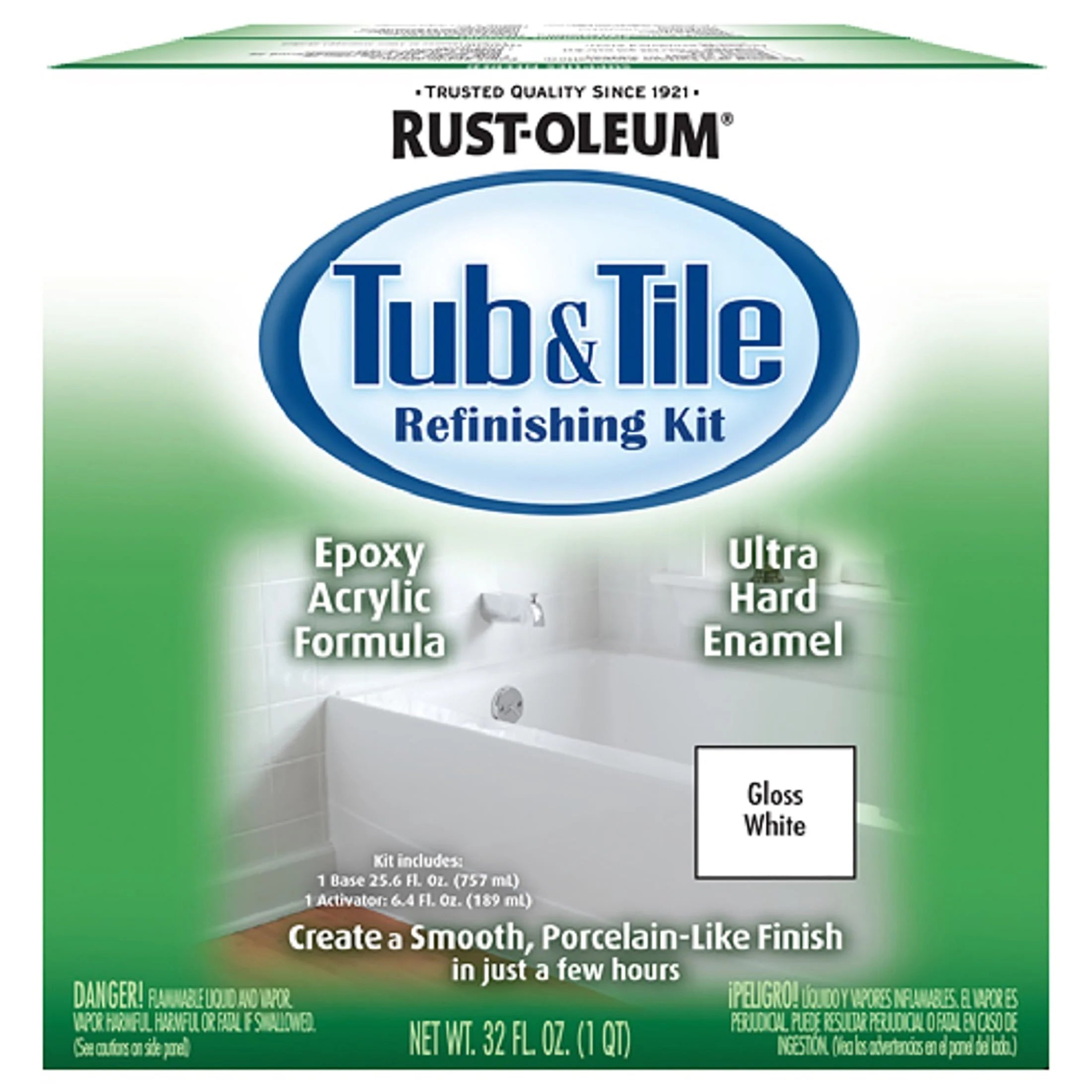 White Gloss Tub & Tile Refinishing Kit M990