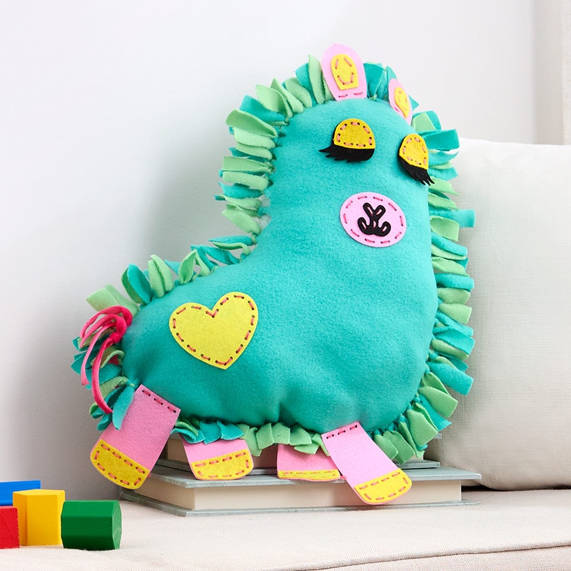 Dachshund or Llama Knit and Stitch DIY Assemble Cushion