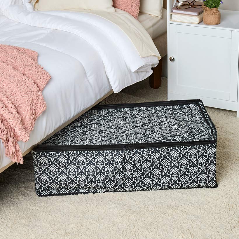 Damask Storage Bin for Bedroom or Closet