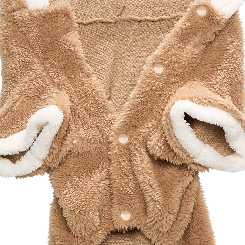 Pet Reindeer Plush Costume With Hood U803004