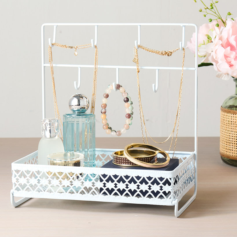 Dresser Top Organizer with Hooks