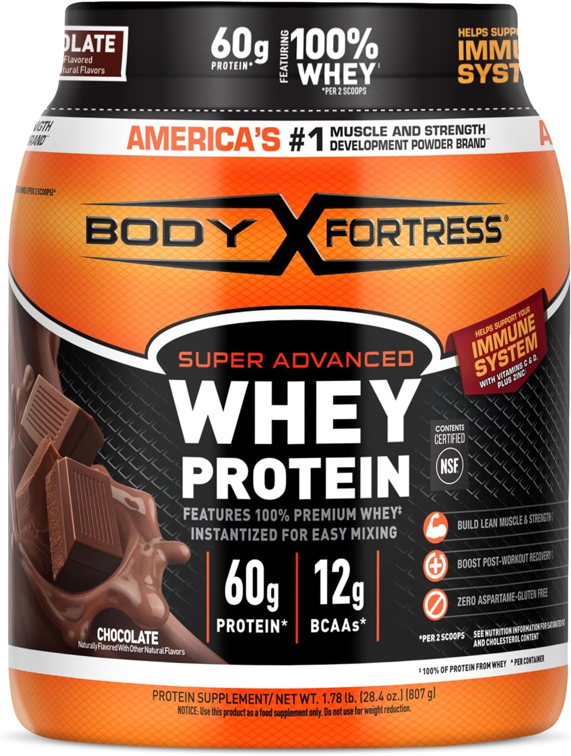 100% Whey Protein Powder Chocolate 1.78lbs & Creatine Monohydrate Micronized Powder 500G 5000mg Per Serv G293182