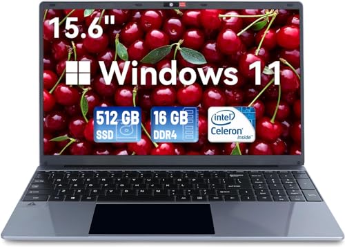 15.6" Laptop Computer with 16GB DDR4 512GB SSD and 1080P Full HD Display G403