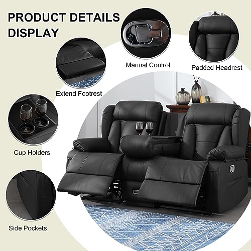 Manual Reclining Loveseat with Side Pockets K465744
