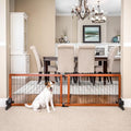 70-Inch Wide Adjustable Freestanding Wood Pet Gate R251