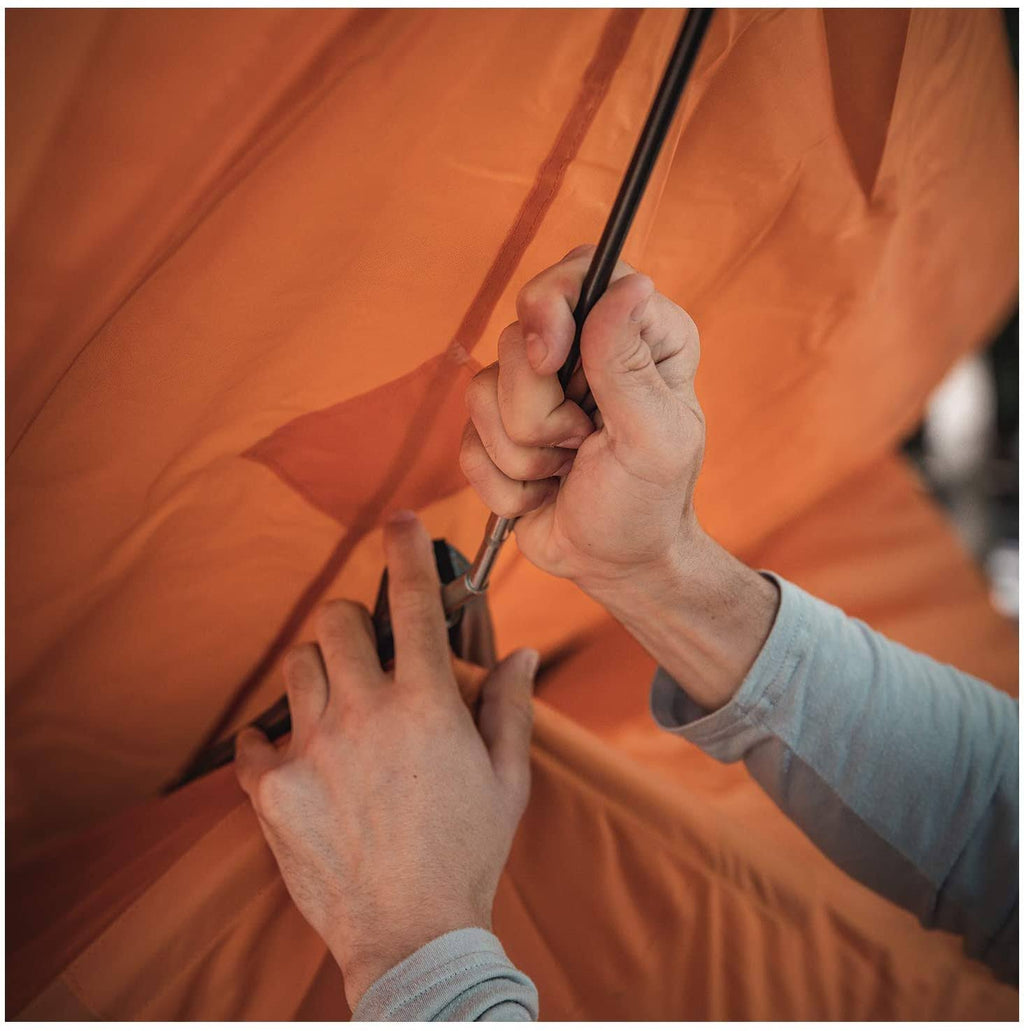 Orange 8 Person Pop Up Camping Hub Tent with Screen Room R291383