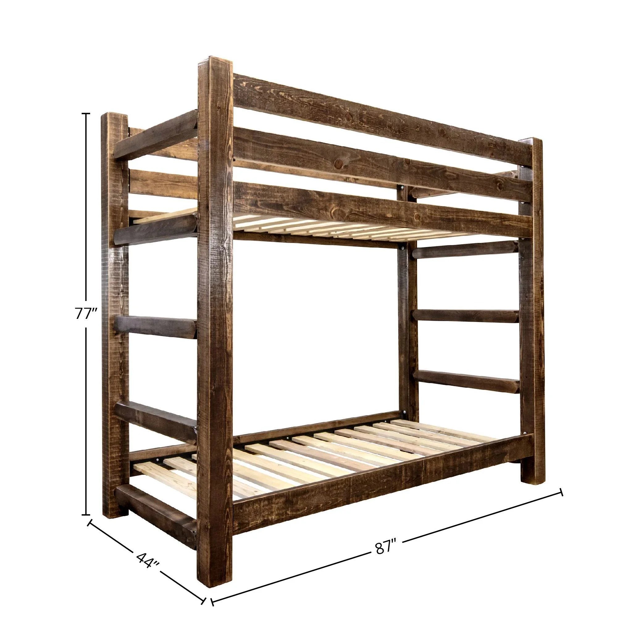 Twin over Twin Bunk Bed T9557