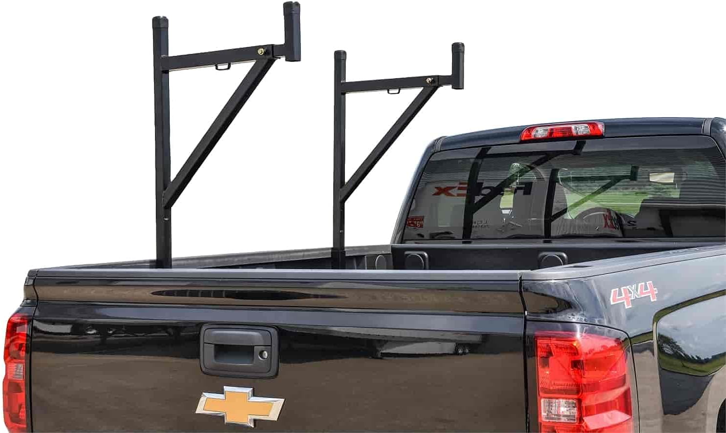 Black Powder Coat Steel Truck Ladder Rack, 22 1/2" W x 51 1/2" H E918017