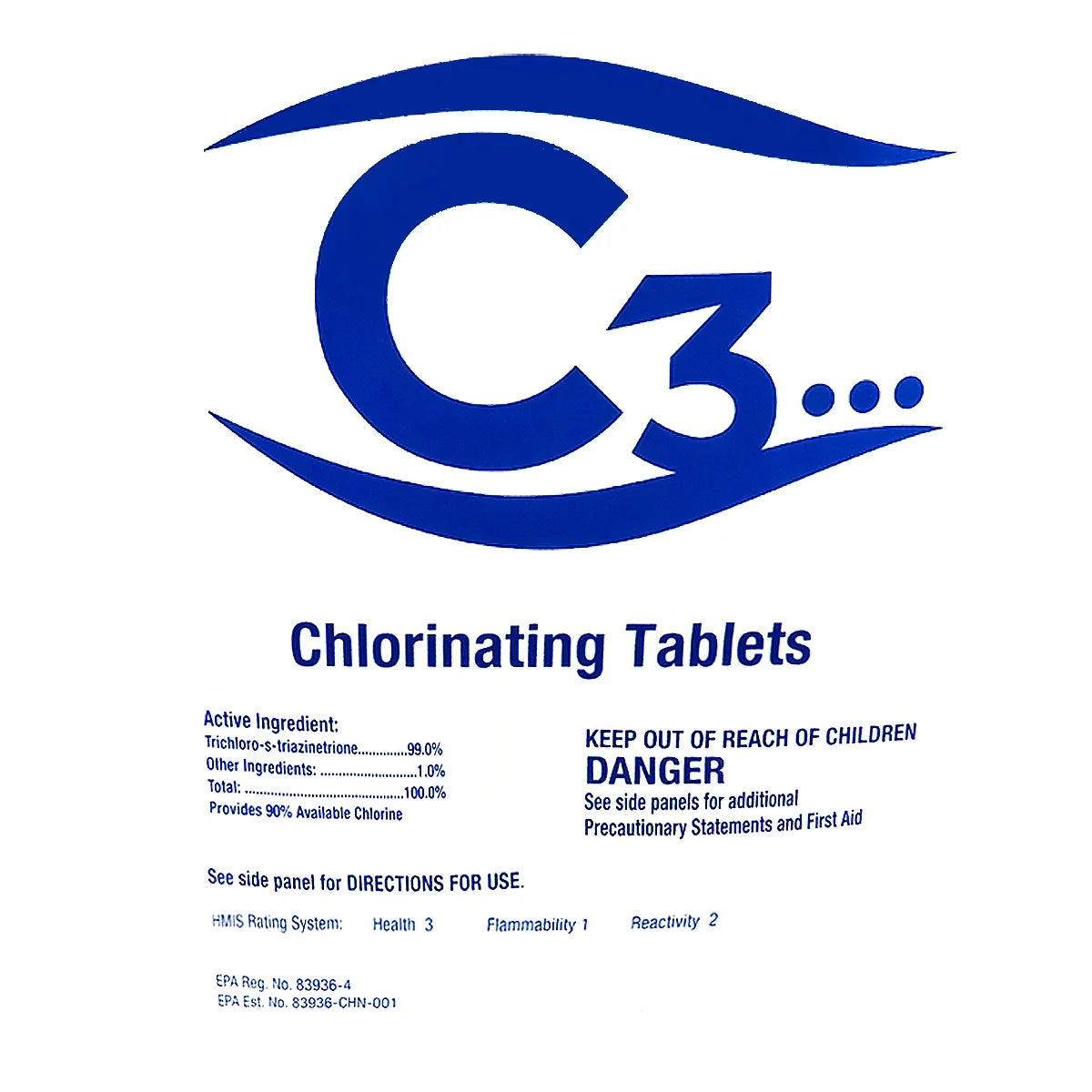 3" Stabilized Chlorinating Tablets, 25 lbs I1703