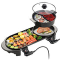 Electric Hot Pot with Grill, Removable Hotpot Pot, Smokeless Non-Stick, Adjustable Temperature Q737