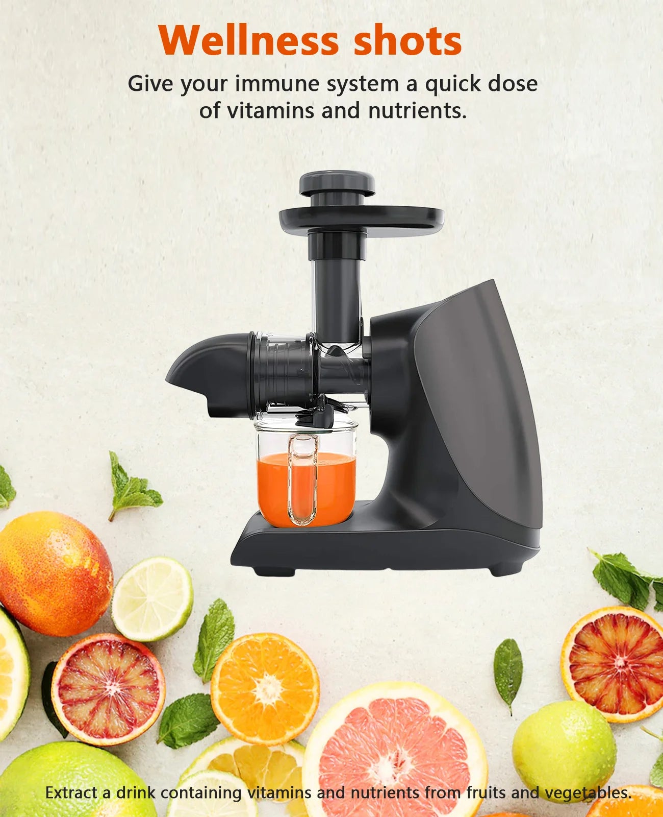 Cold Press Slow Juicer with Total Pulp Control (Black) B91145