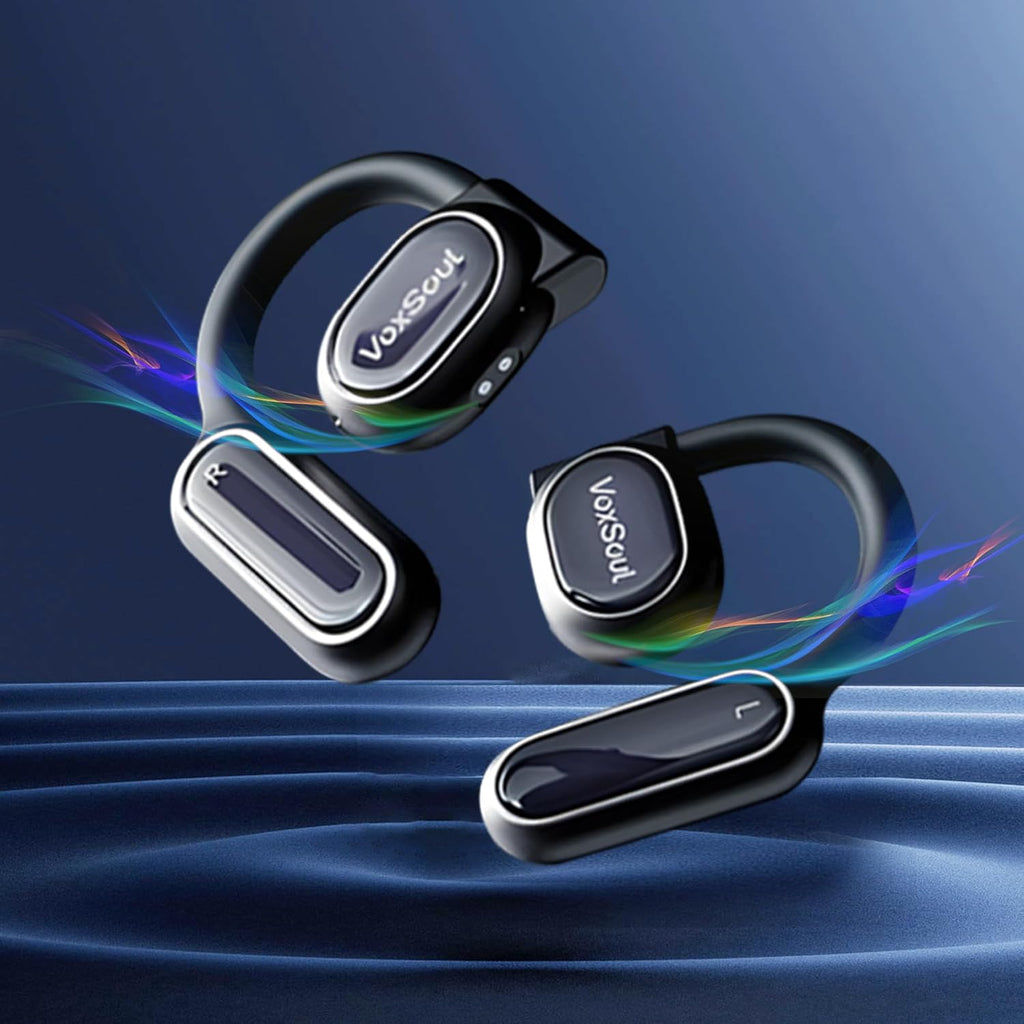 Open Ear Wireless Bluetooth Headphones with 2 Microphone, 55H Play Time S10920