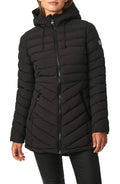 Black Quilted Micro Touch Coat O91288