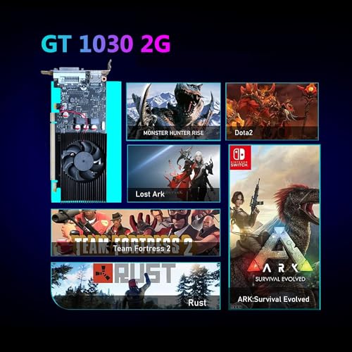 RGB Gaming Desktop Computer, Intel Quad Core I5-6500 up to 3.6GHz, GeForce GT 1030 2G, 32GB DDR4, 1T SSD + 3T HDD, Win 10 Pro V21085
