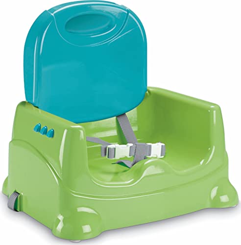 Green Adjustable Toddler Booster Seat with Dishwasher Safe Tray E5930