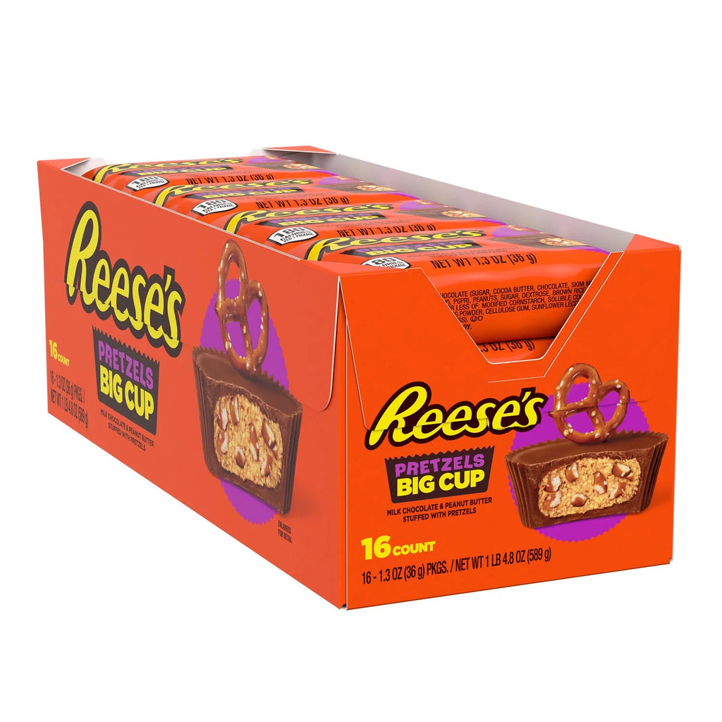 Milk Chocolate Peanut Butter Cups Candy, 1.3 oz, 16 Count P1199