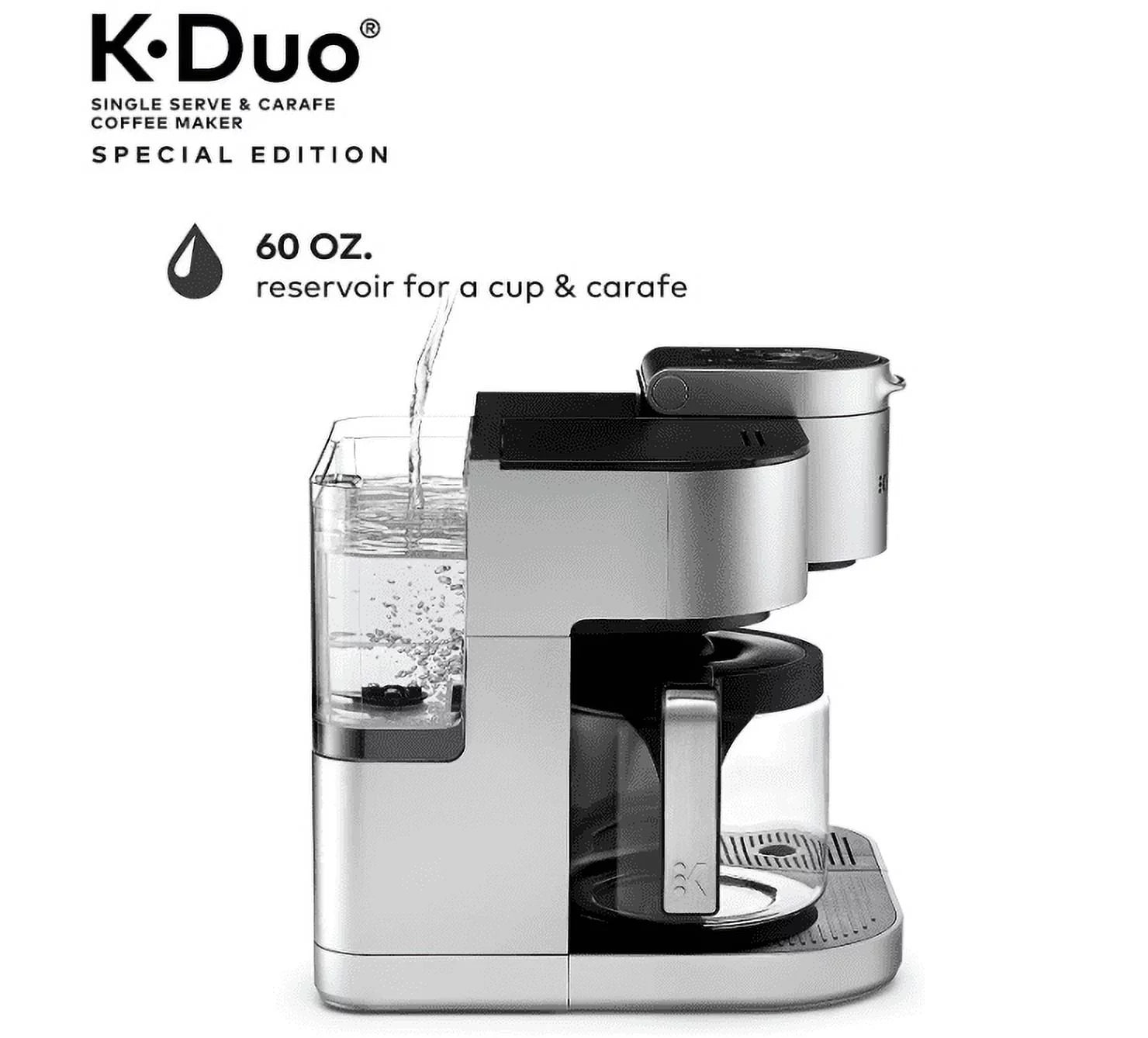 Silver Single Serve and 12-Cup Drip Coffee Maker U507