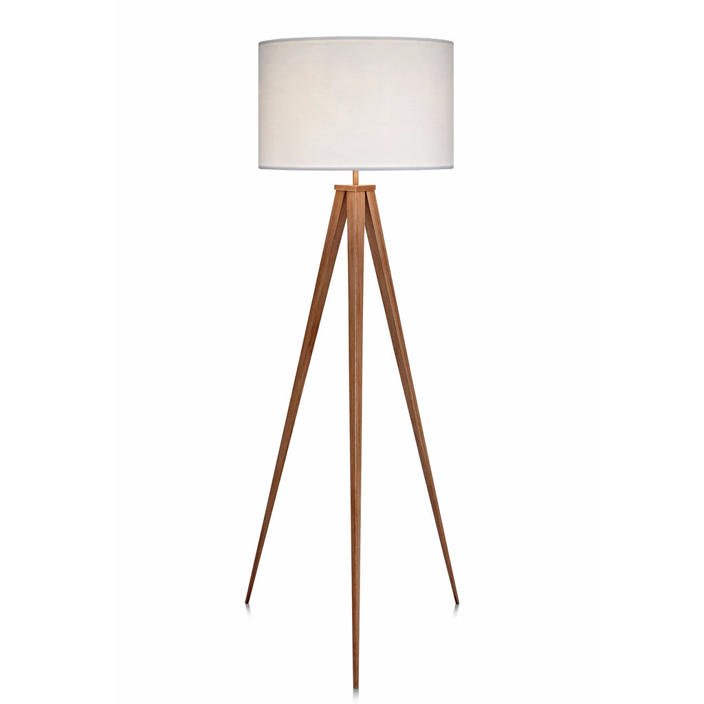 White Shade Tripod Floor Lamp J10792