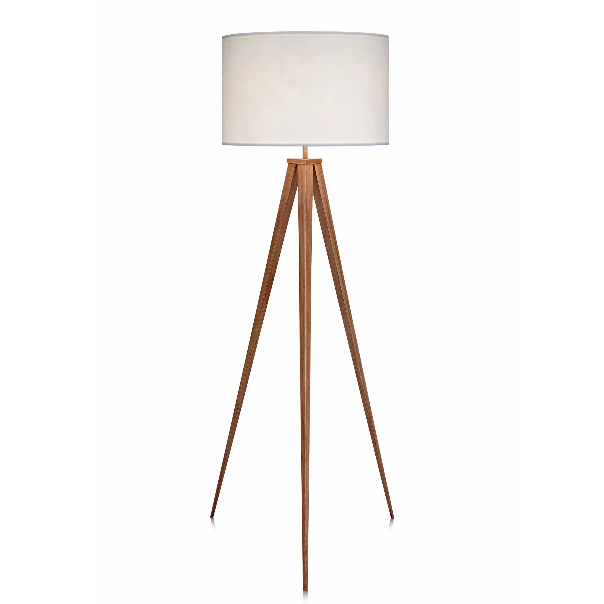 White Shade Tripod Floor Lamp J10792