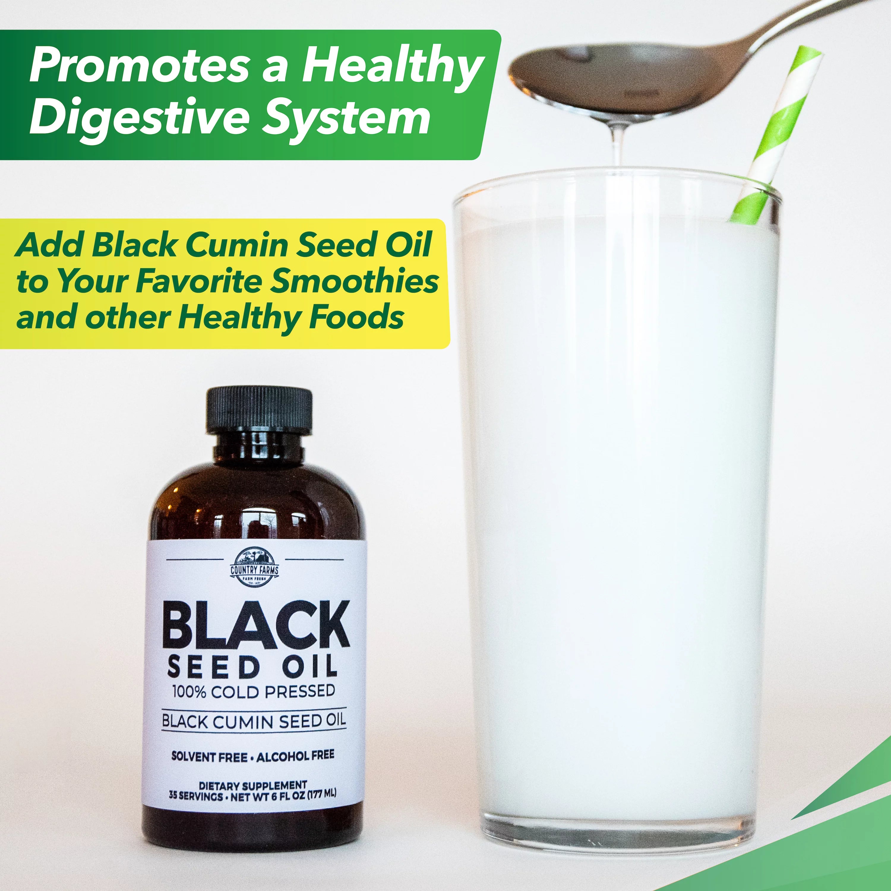 Black Seed Oil Dietary Supplement, Cold Pressed, 6 fl. oz., 35 Servings H618210