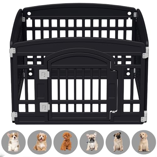 White 6 Panel Plastic Pet Playpen C868187