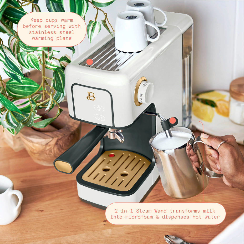 White 20-Bar Espresso Maker P5968