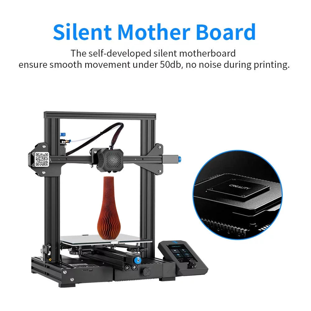 3D Printer Printing Size 220x220x250mm Aluminum Black K117
