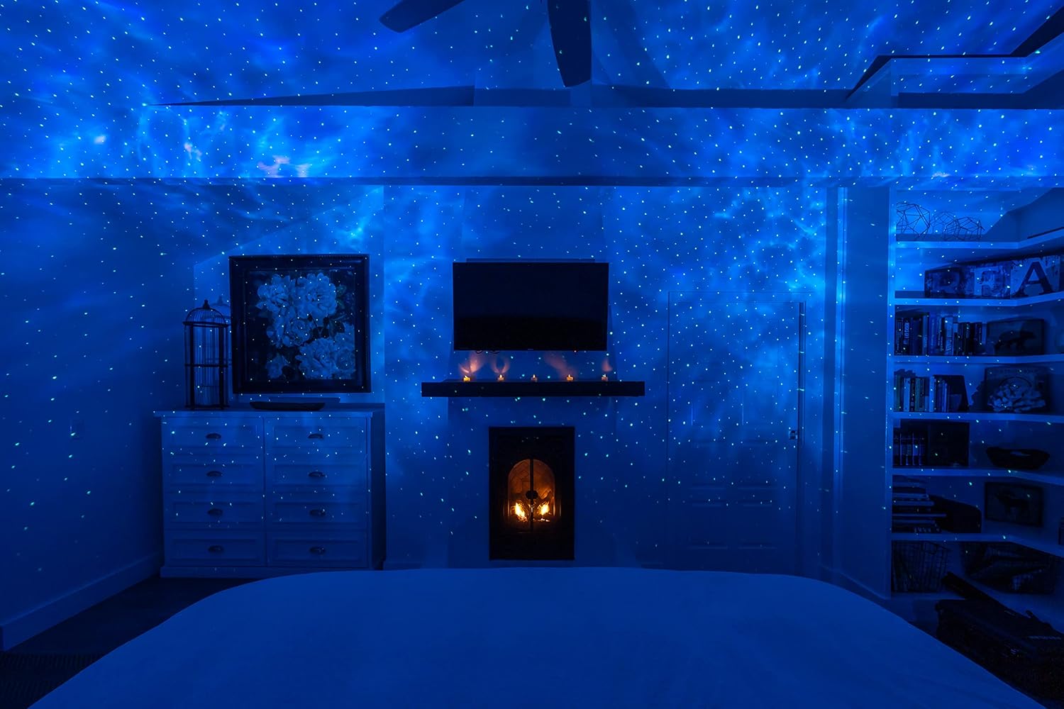 Blue Stars Red USB Star Projector M1826