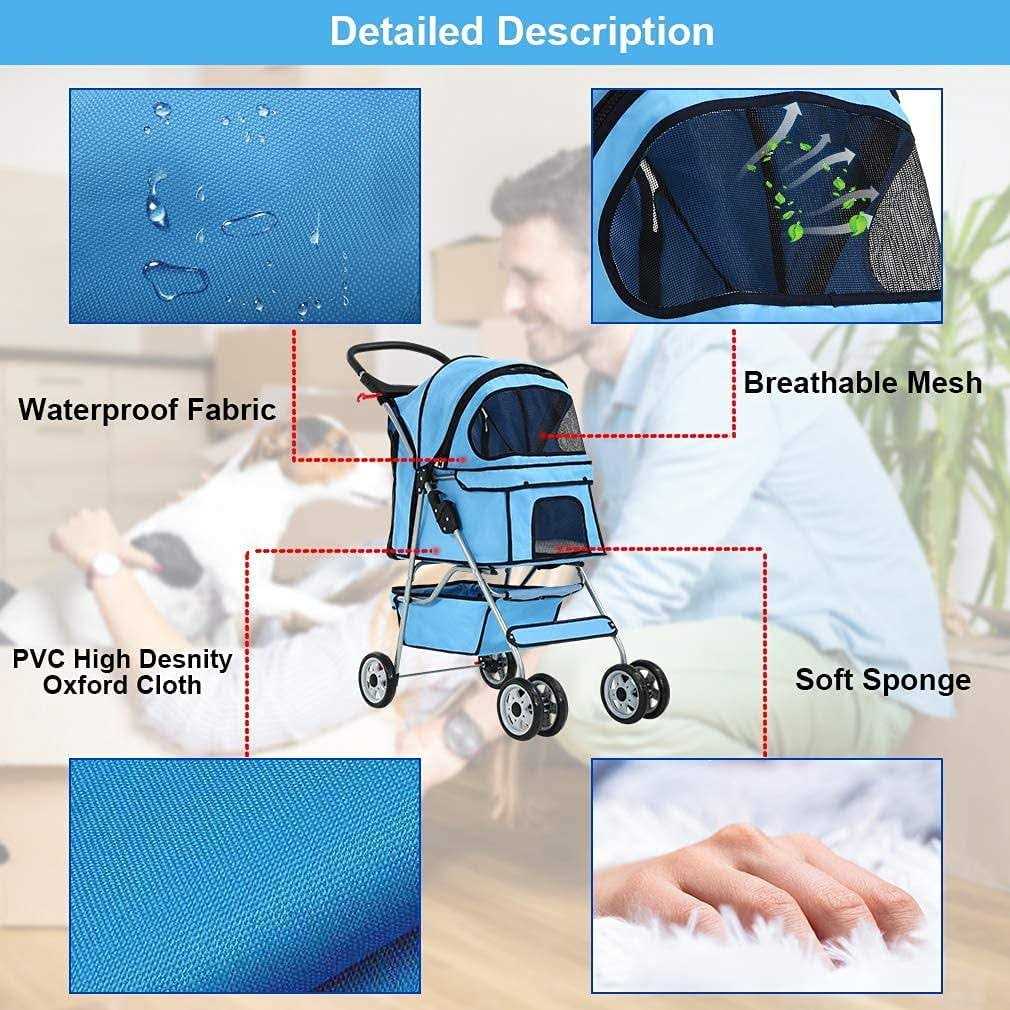 Pet Stroller Folding Carrier S145