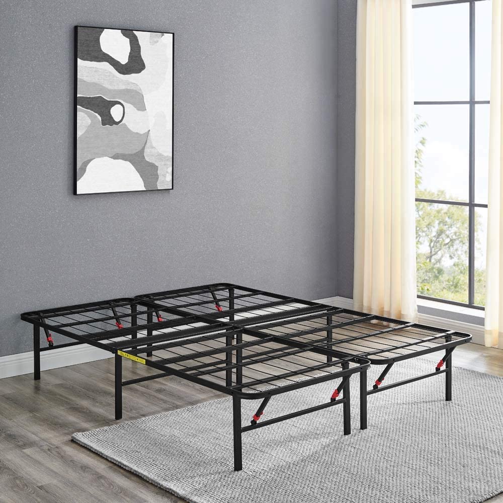 Black Queen Metal Platform Bed Frame X87371