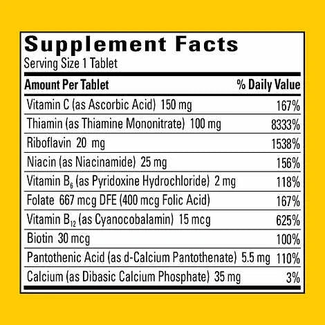 460 Ct Super B-Complex Tablets A89487