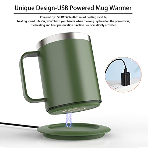 12oz Self Heating Stainless Steel Coffee Mug Z11724