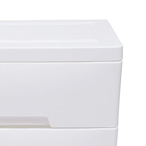 Blue Plastic 5 Drawers Storage Dresser Y75435
