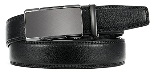 Ratchet Belts for Men - Mens Dress Belt 1 1/4" Mens Belts Leather - Precise Adjustable Belt for Casual Jeans D77451