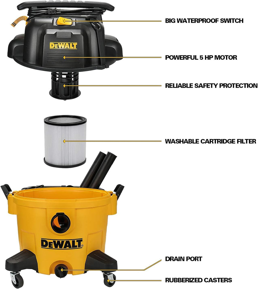 4 in 1 Poly Wet/Dry Vacuum 9 Gallon Shop Vacuum A81913