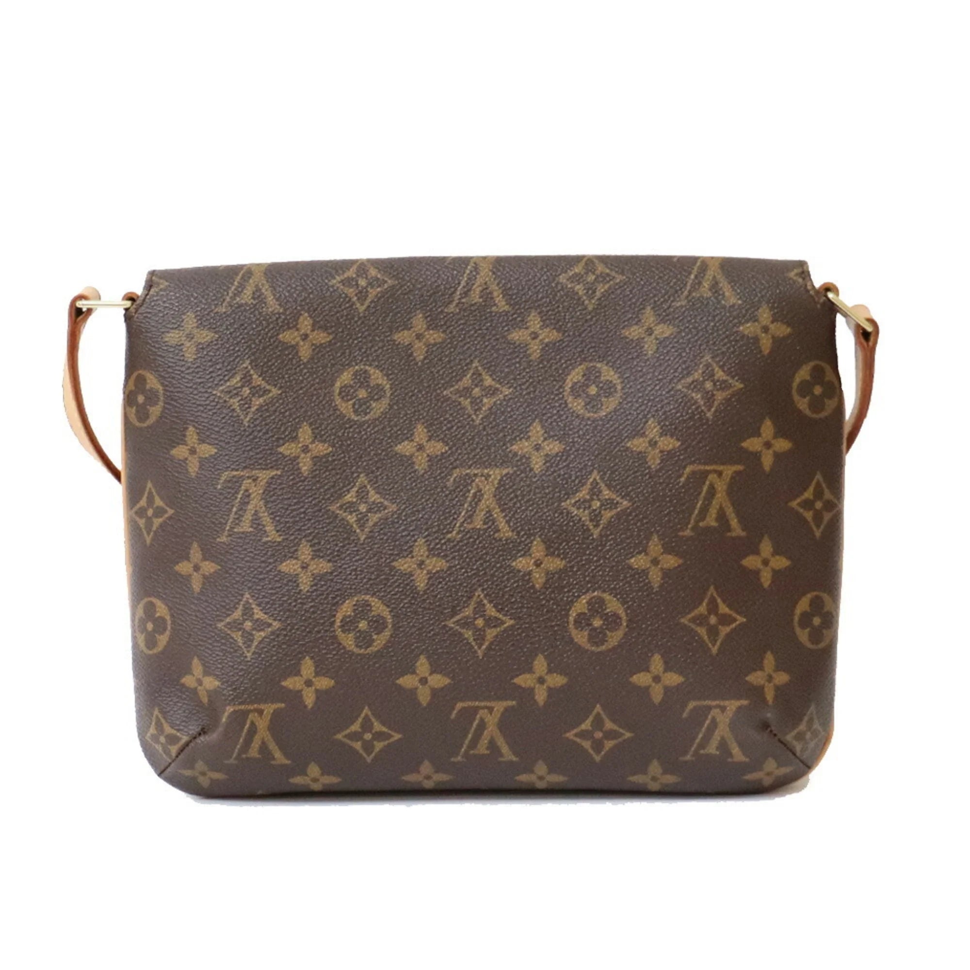Pre-Owned Brown Canvas Shoulder Bag Q759