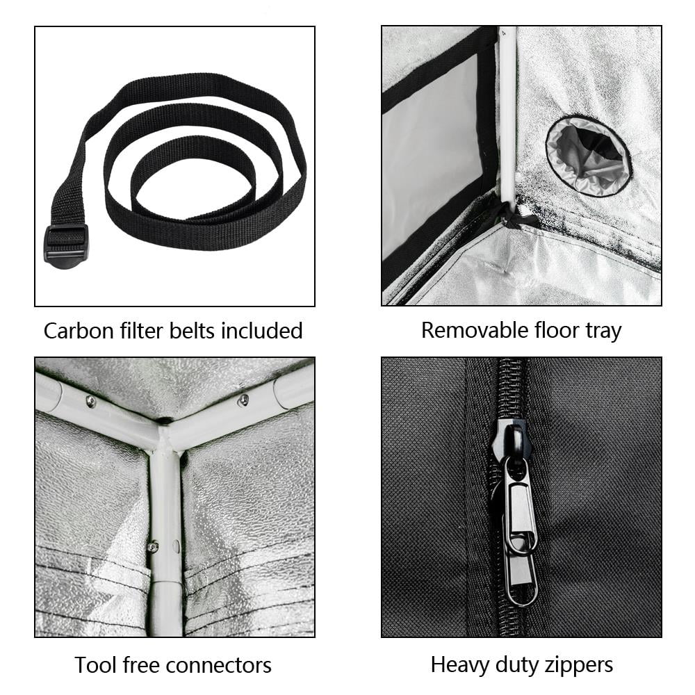 24''X24''X48'' Reflective Hydroponic Grow Tent S689911