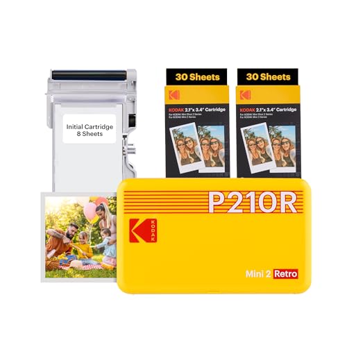 White 2.1x3.4 inches Portable Photo Printer with 38 Sheets U712298