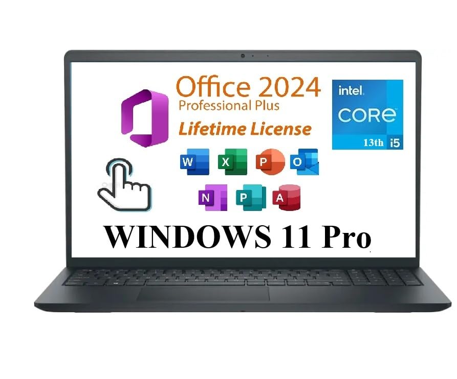 15.6'' FHD Touchscreen Laptop, Intel Quad-Core i5-1135G7, 16GB RAM, 1TB PCIe SSD, Black J97032