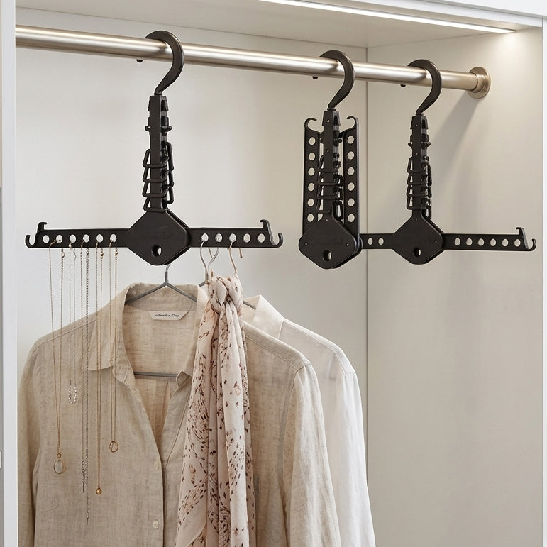 Collapsible Clothes Hanger for Closet - Set of 3
