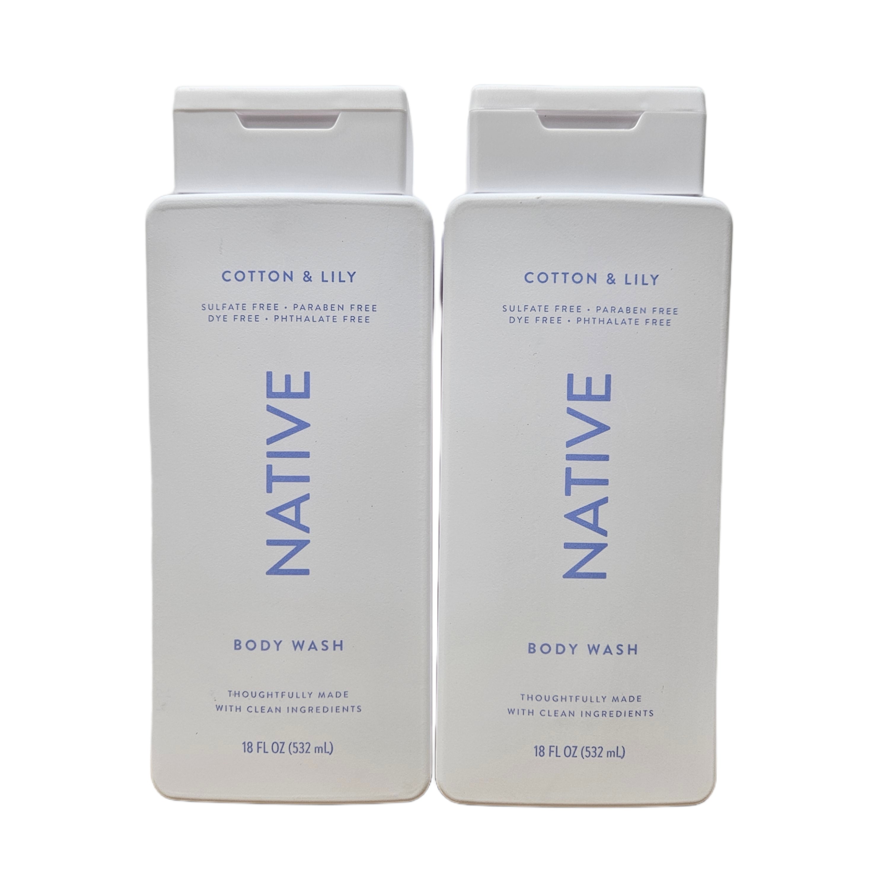 Cotton & Lily Sulfate Free Paraben Free Body Wash 18 oz 2 Pack C682520
