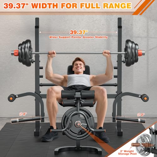 6 in 1 Adjustable Weight Bench with Leg Extension H78998